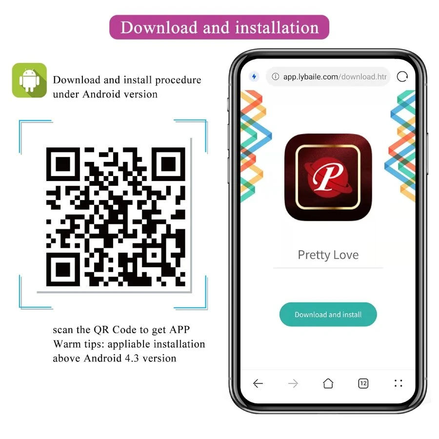 PRETTY LOVE - VIBRATORE CONTROLLATO DA APP LEVIATHAN VIOLA